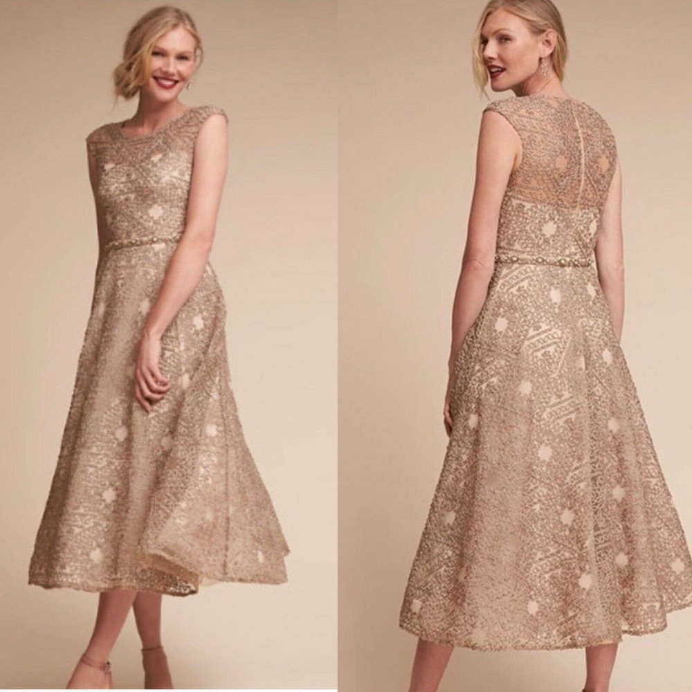 BHLDN Sara Emanuel Presley Geometric  Dress